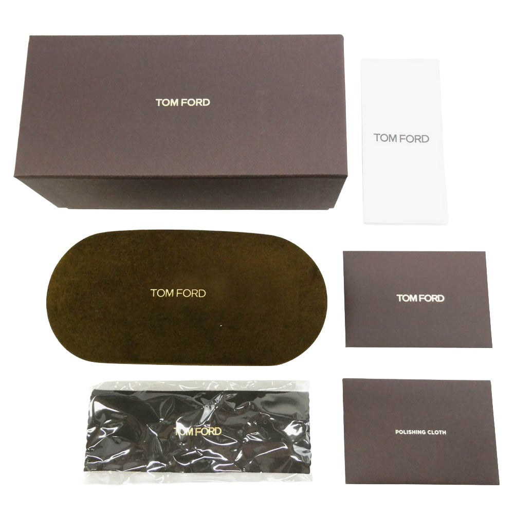 TOM FORD トムフォード TF-977D アジアンフィット ウェリントンフレーム カラーレンズ サングラス メガネ アイウェア ブラック系 48□22 145【極上美品】【中古】