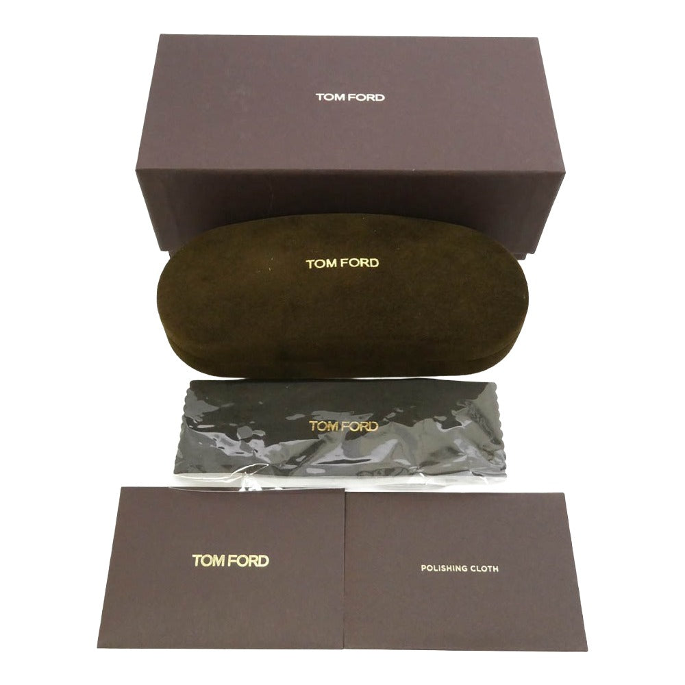 TOM FORD トムフォード TF6162-D-B アジアンフィット ウェリントン ブルーライトカットレンズ メガネ フレーム:ブラック系 52□19 145【極上美品】【中古】