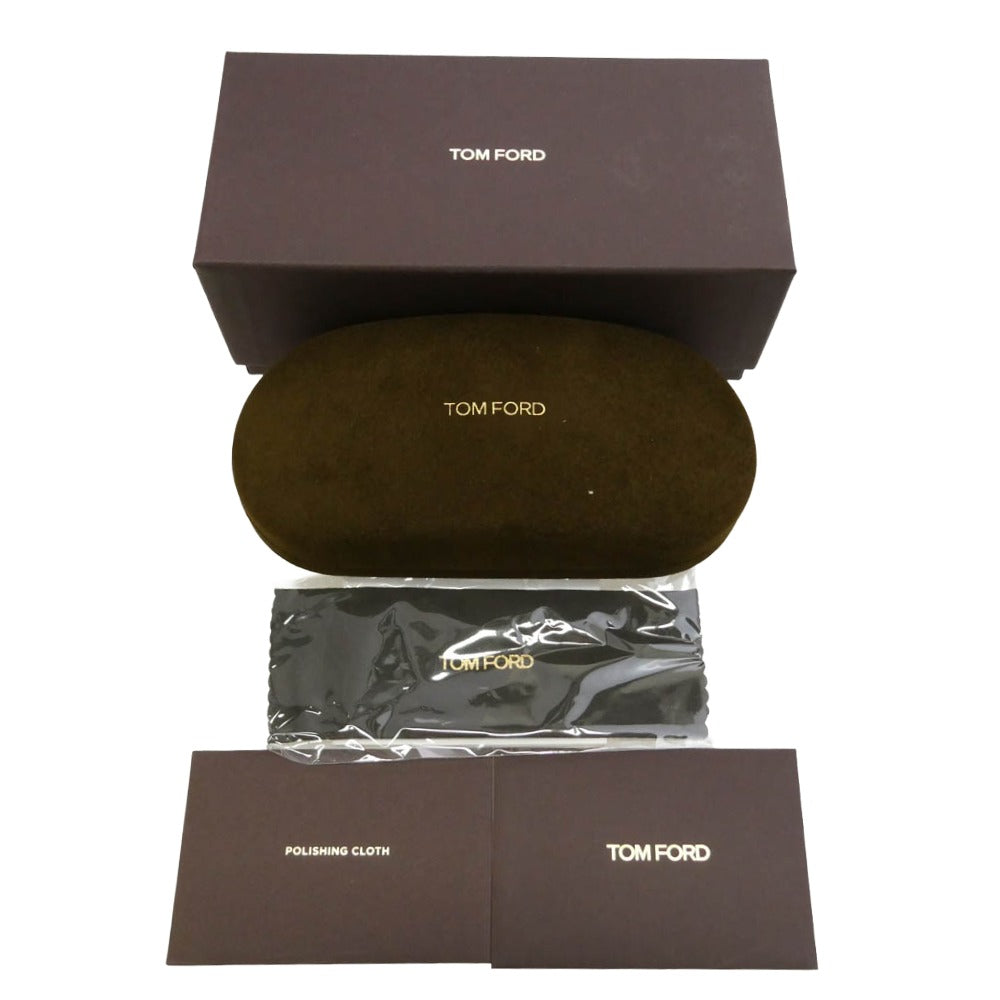 TOM FORD トムフォード TF5898-B ウェリントン ブルーライトカット メガネ ブラック系 50□19 145【美品】【中古】