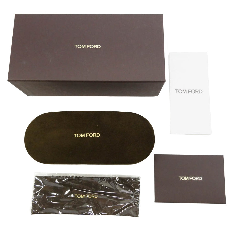 TOM FORD トムフォード TF1274-D ウェリントン アジアンフィット カラーレンズ アイウェア メガネ サングラス ブラウン系 49□20 145【極上美品】【中古】