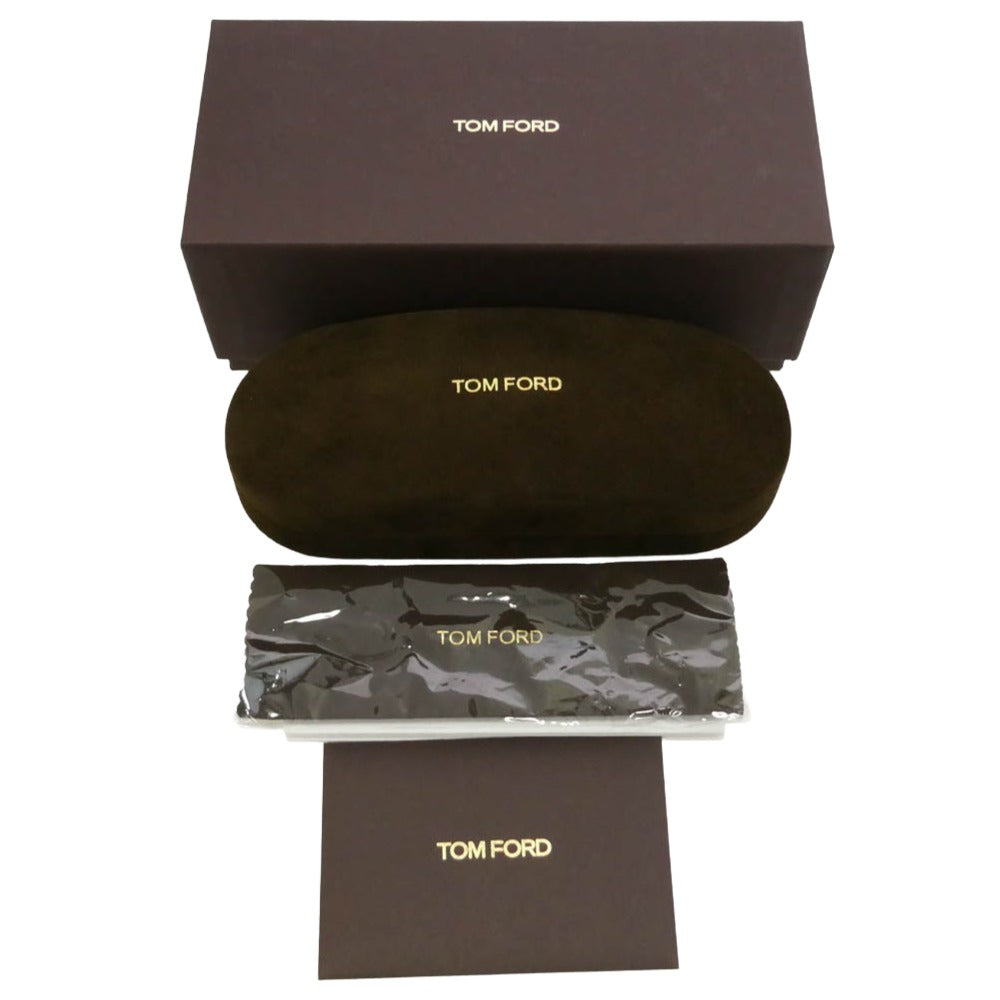 TOM FORD トムフォード TF1274-D ウェリントン アジアンフィット アイウェア メガネ サングラス ブラック系 49□20 145【極上美品】【中古】
