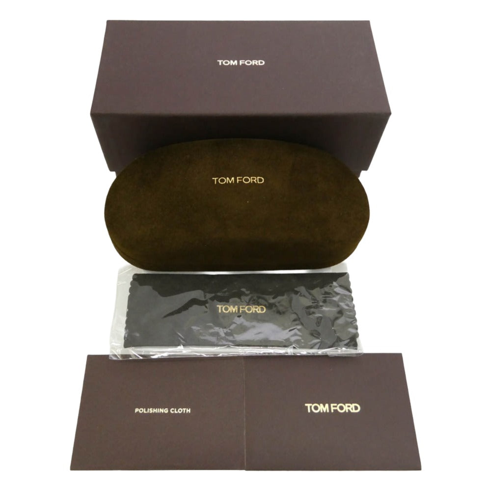 TOM FORD トムフォード TF1232-D 日本企画モデル フレンチ ウェリントン シェイプ カラー レンズ サングラス ブラック系 グレー系 55□19 145【美品】【中古】