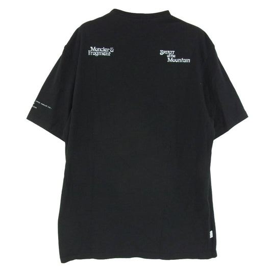 MONCLER モンクレール FRAGMENT DESIGN フラグメントデザイン F209U8C70510 8392B × FRAGMENT フラグメント モンクレールジャパンタグ GENIUS ジーニアス MAGLIA T-SHIRT Kool & the Gang プリント Tシャツ 半袖 カットソー ブラック系 S【中古】