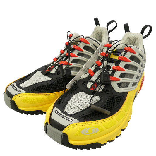 salomon サロモン L47298900 ACS Pro Black Lemon High Risk Red プロ ブラック レモン ハイリスクレッド ランニングシューズ ローカット スニーカー マルチカラー系 26cm【極上美品】【中古】