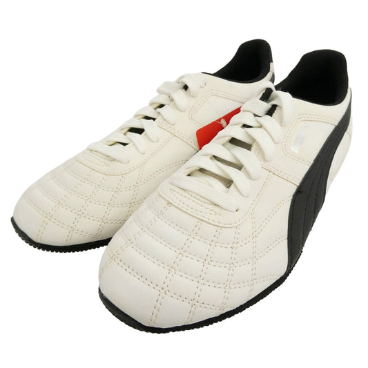 PUMA プーマ MEXICO MU メキシコ ローカット スニーカー オフホワイト系 ブラック系 26.5cm【中古】