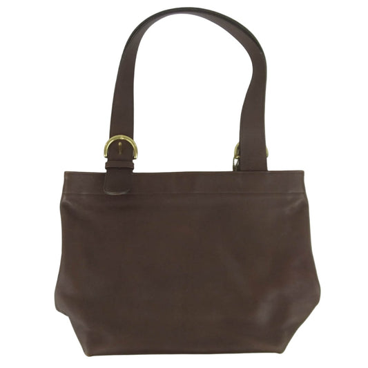 COACH コーチ OLD COACH Waverly Bag オールドコーチ レザー ウェーバリー トート バッグ ダークブラウン系【中古】
