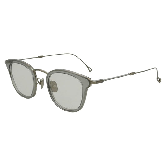 金子眼鏡 ISSEY MIYAKE イッセイミヤケ × ISSEY MIYAKE EYES SquareⅢs CGY イッセイミヤケ スクエア3 アイウェア メガネ 眼鏡 46□24-145 フレーム:クリア系、シルバー系 46□24-145【中古】