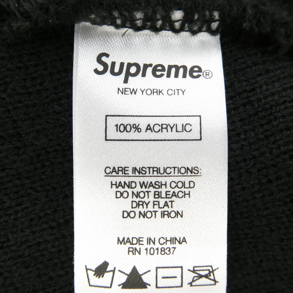 Supreme シュプリーム 20AW Radar Beanie ライダー ビーニー クラシックロゴ つば付 ニット キャップ ブラック系【中古】