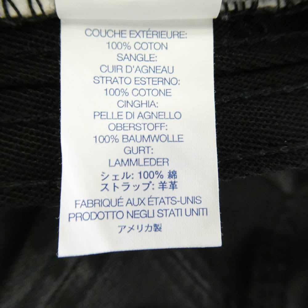 Supreme シュプリーム 25SS Washed Chino Twill Camp Cap ウォッシュド チノ ツイル キャンプキャップ ブラック系 58cm【中古】