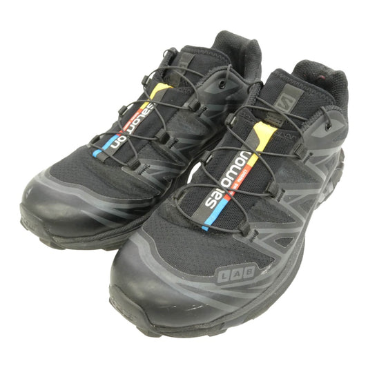 salomon サロモン 410866 XT-6 エックスティー シックス ローカット スニーカー ブラック系 25.5cm【中古】