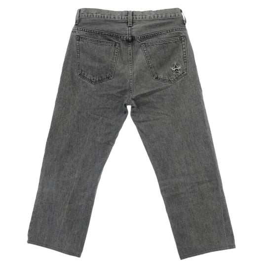 Supreme シュプリーム Regular Jean Washed Black ウォッシュド ブラック レギュラージーンズ バックポケット スターロゴ 刺繍 グレー系 30【中古】