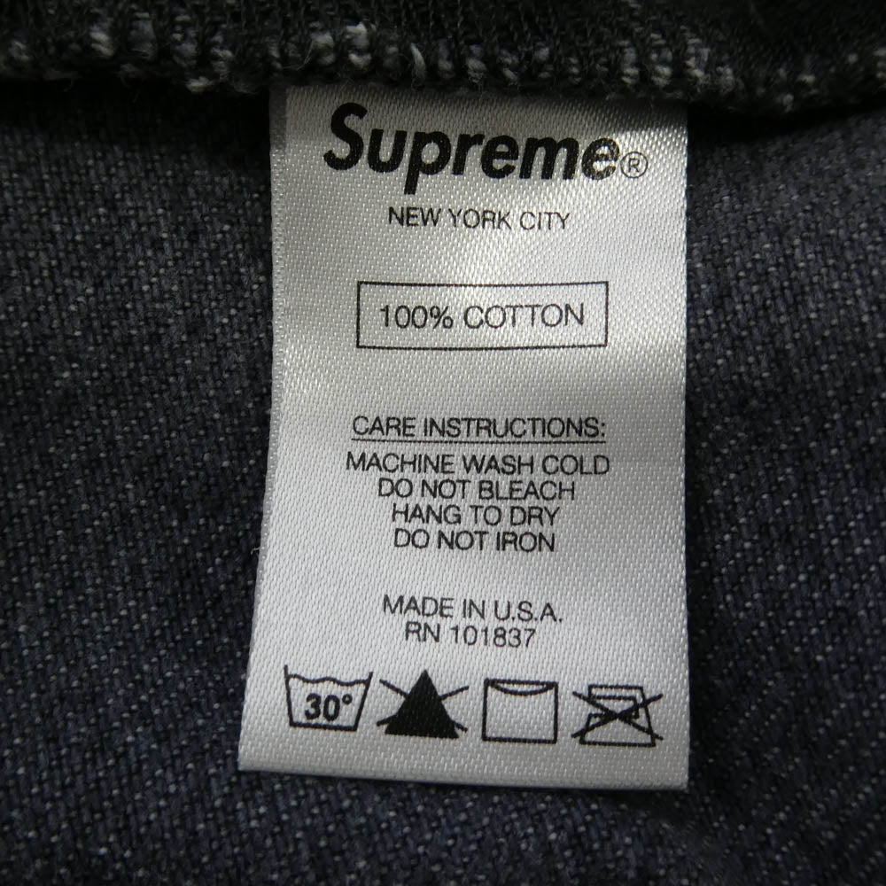 Supreme シュプリーム Regular Jean Washed Black ウォッシュド ブラック レギュラージーンズ バックポケット スターロゴ 刺繍 グレー系 30【中古】