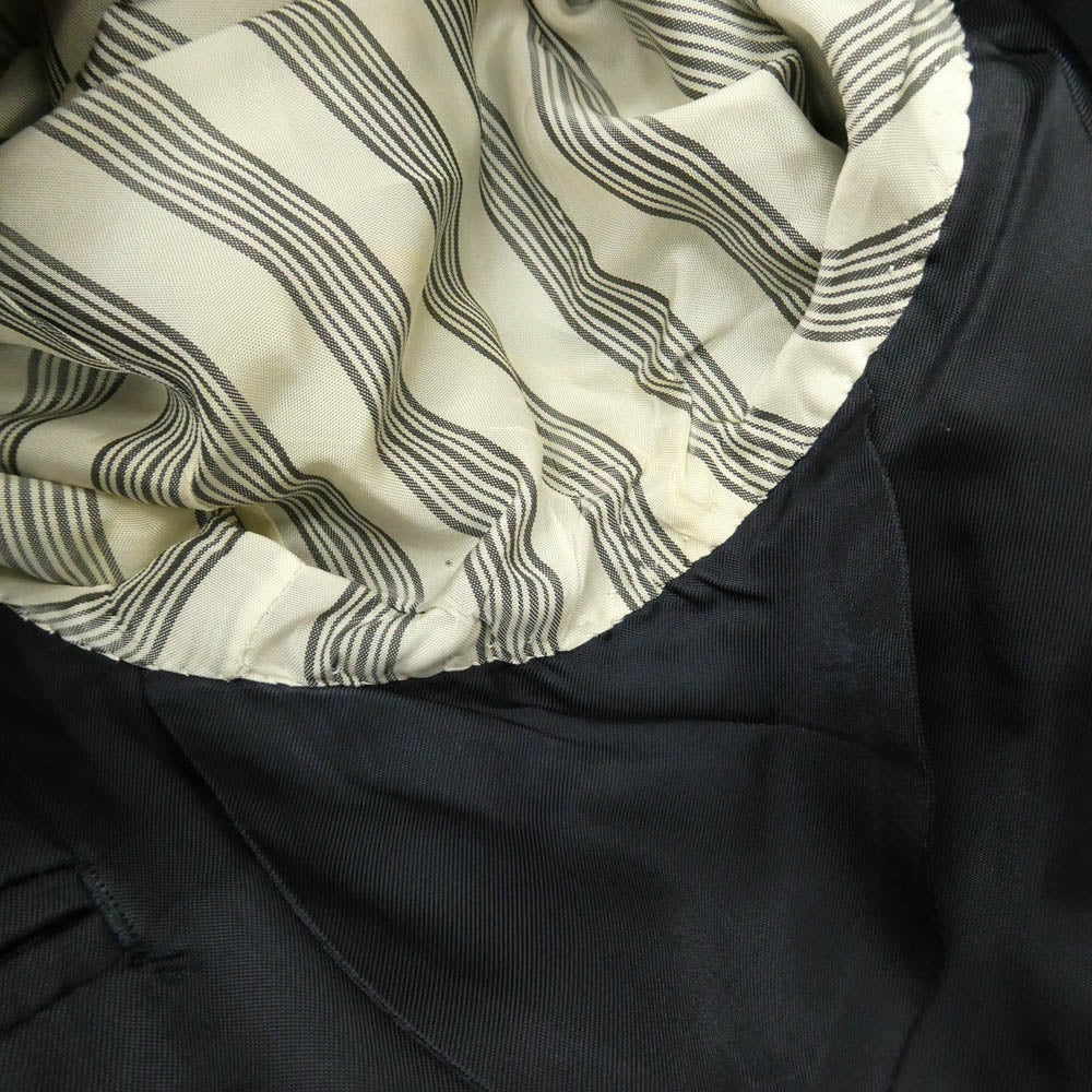 Brooks Brothers ブルックスブラザーズ 3B ストライプ テーラード ジャケット スラックス パンツ セットアップ ブラック系 37SHT/31W【中古】