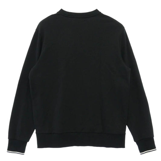 FRED PERRY フレッドペリー 212885 Crew Neck Sweatshirt クルーネック 長袖 ロゴ刺繍 スウェットシャツ ブラック系 XL【中古】