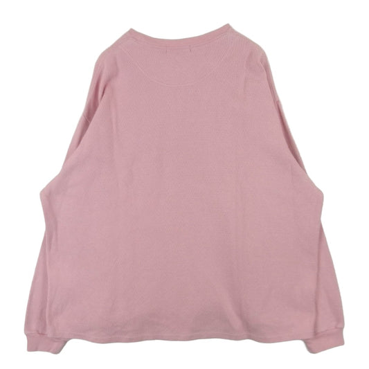 ポリプロイド 09-C-10 OVERSIZE LONGSLEEVE C THERMAL オーバーサイズ サーマル ロングスリーブ 長袖 カットソー ピンク系 3【中古】