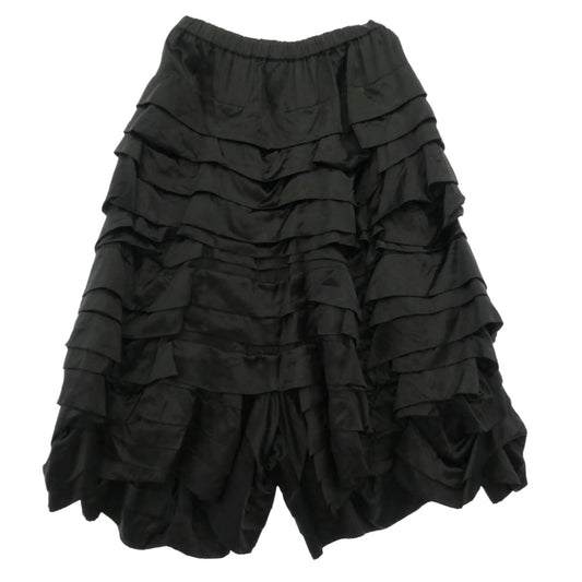 COMME des GARCONS コムデギャルソン 18AW RB-P003 コムコム フリル ワイド パンツ ブラック系 M【中古】