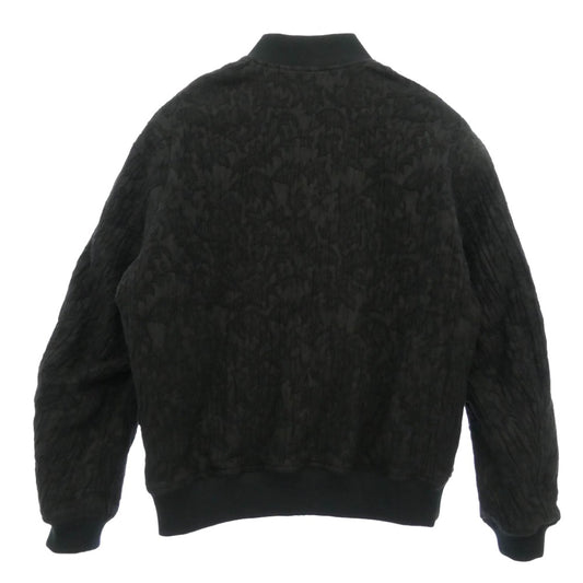 uniform experiment ユニフォームエクスペリメント 26SS UE-260022 JACQUARD SHORT BLOUSON ボタニカル 総柄 ジャカード ショート フライトブルゾン ブラック系 2【新古品】【未使用】【中古】