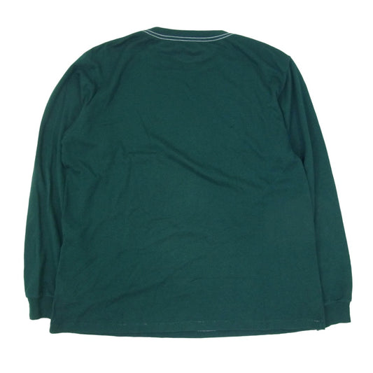 AURALEE オーラリー 23SS A23SP01CM COTTON MESH L/S TEE コットン メッシュ ロングスリーブ Tシャツ 長袖 カットソー グリーン系 3【中古】