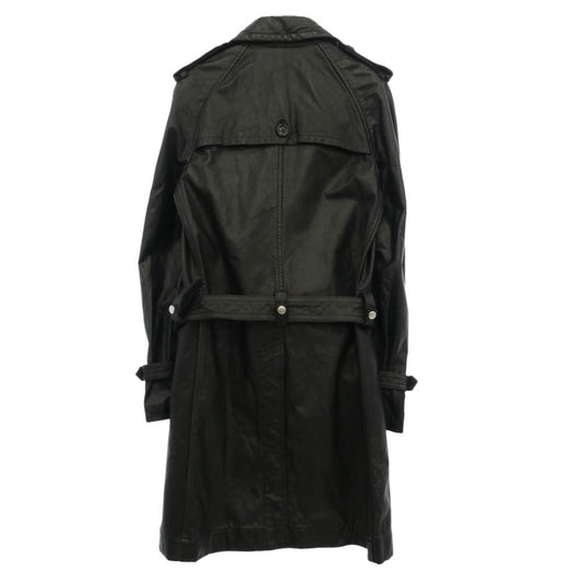 JUNYA WATANABE COMME des GARCONS MAN ジュンヤワタナベコムデギャルソンマン 07AW AD2007 WT-C023 裏地カモ オールレザー ベルテッドトレンチコート ブラック系 SS【中古】