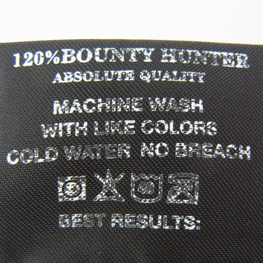 BOUNTY HUNTER バウンティーハンター ベートーベン ロゴ プリント クルーネック 丸首 半袖 Tシャツ カットソー グレー系 XL【中古】