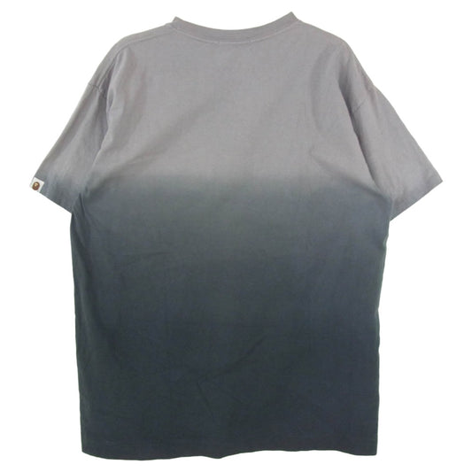 A BATHING APE アベイシングエイプ 90s BEETHOVEN ベートーベン グラデーション 半袖 Tシャツ カットソー グレー系 XL【中古】
