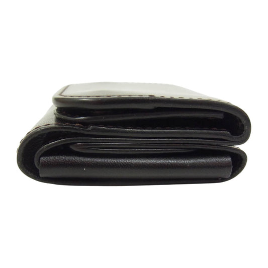 WILDSWANS ワイルドスワンズ SADDLE PULL UP STELLA サドルプルアップ ステラ コンパクトウォレット ダークブラウン系【中古】