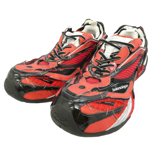 BALENCIAGA バレンシアガ 26SS 841506 Soleless Sneakers ローカット スニーカー レッド系 27.5cm【中古】