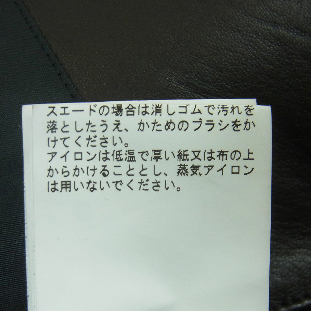 リーセンシーオブマイン アバハウス シープ レザー シングル ライダース ジャケット ブラック系 46【中古】