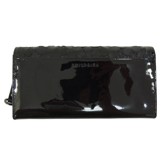ANTEPRIMA アンテプリマ 10857-10 フォラータ2 長財布 ウォレット ブラック ブラック系【極上美品】【中古】