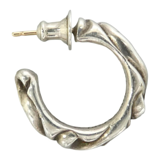 CHROME HEARTS クロムハーツ(原本無) HOOP SCROOL 1 スクロール フープ ピアス シルバー系【中古】