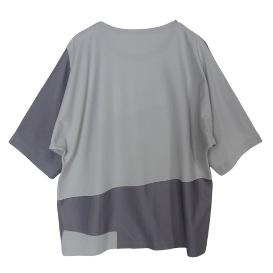 ISSEY MIYAKE イッセイミヤケ LA41JK140 im MEN GEOMETRY PLATING JERSEY ジオメトリー プレーティング ジャージー Tシャツ カットソー グレー系 3【中古】