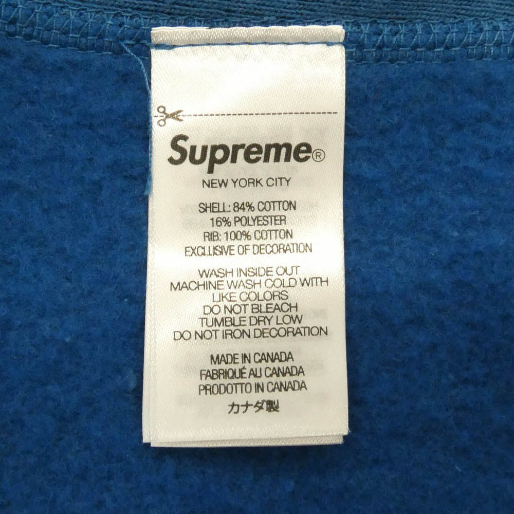 Supreme シュプリーム 21AW Box Logo Hooded Sweatshirt ボックスロゴ スウェットシャツ フーディー パーカー ブルー系 S【中古】