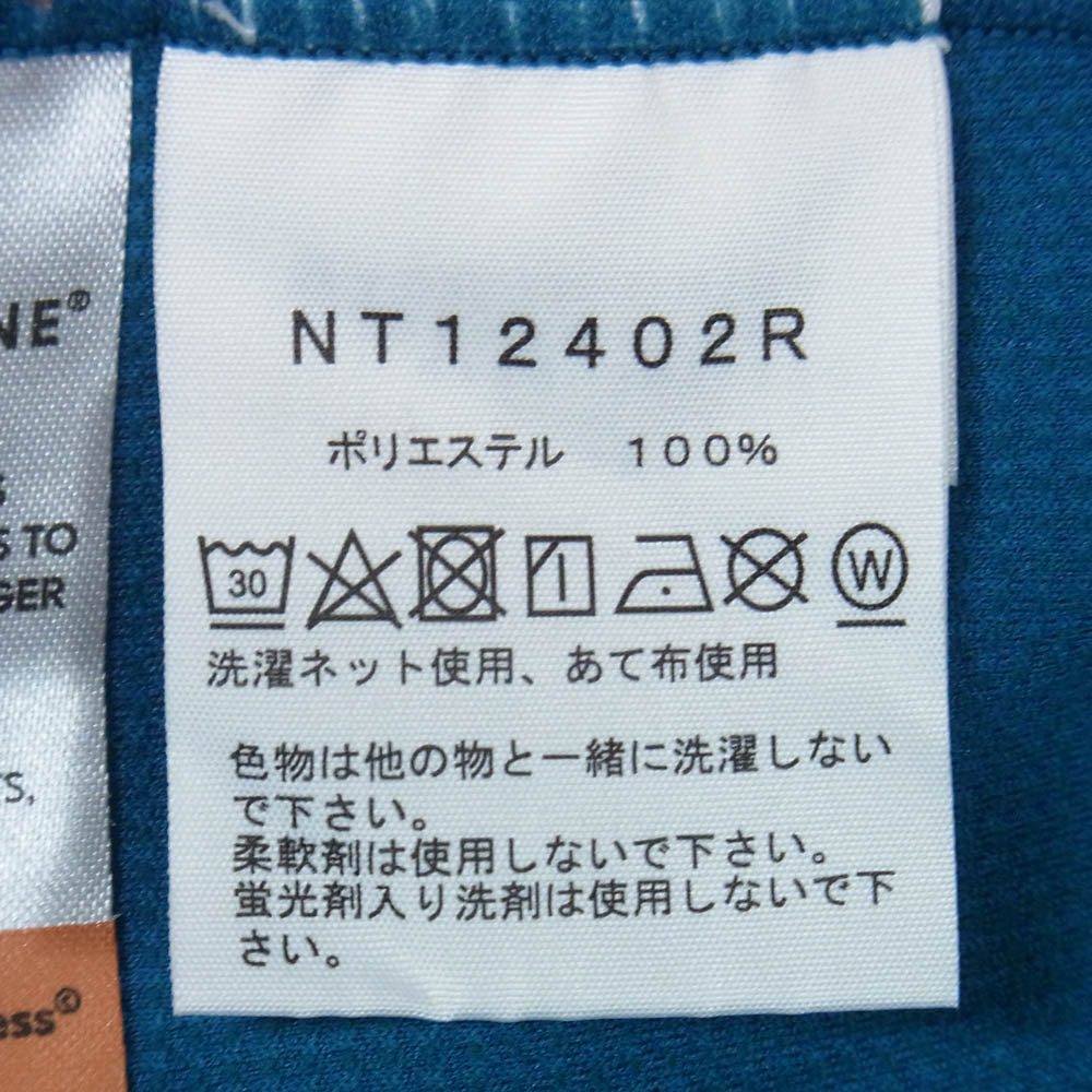 THE NORTH FACE ノースフェイス NT12402R フレッシュ ドライ ミッド Tシャツ 長袖カットソー 青緑系 L【中古】