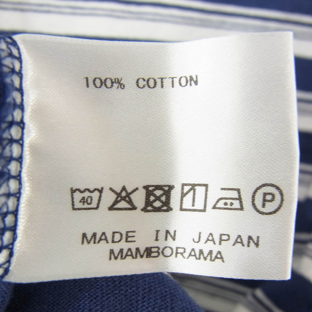 ネセサリーオアアンネセサリー N.O.UN クルーネック ポケット付き ボーダー 半袖 Tシャツ カットソー ネイビー系 L【中古】