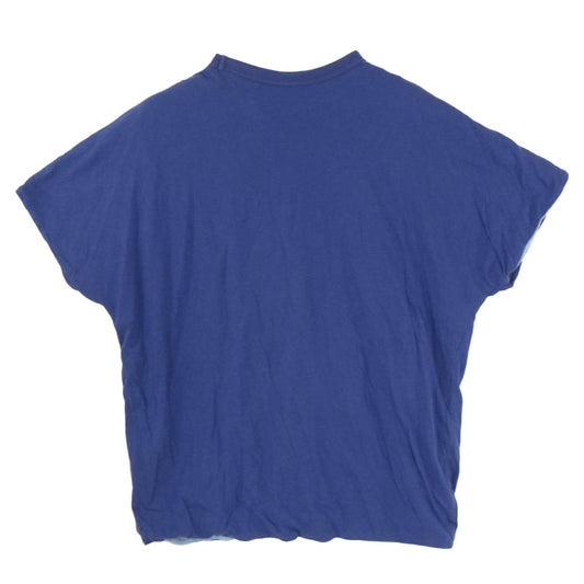 ネセサリーオアアンネセサリー N.O.UN REVERCE T リバーシブル コットン Tシャツ カットソー ブルー系 M【中古】