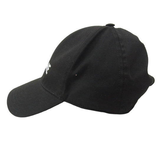 CELINE セリーヌ 2AUA1242N Logo embroidered baseball cap ロゴ 刺繡 ベースボール キャップ ブラック系 S【中古】