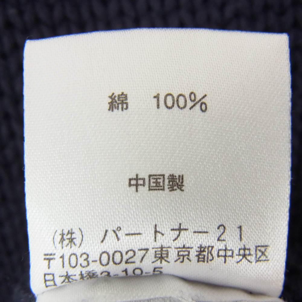 RALPH LAUREN ラルフローレン KR-MJ-BW-2050 星条旗 コットン ニット セーター ネイビー系 M【中古】