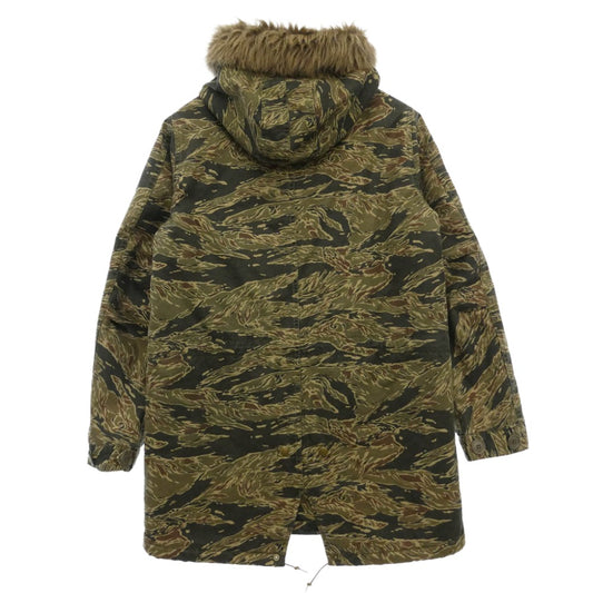 HYSTERIC GLAMOUR ヒステリックグラマー 0223AC03 ミリタリー タイガーカモ コート カーキ系 マルチカラー系 S【中古】
