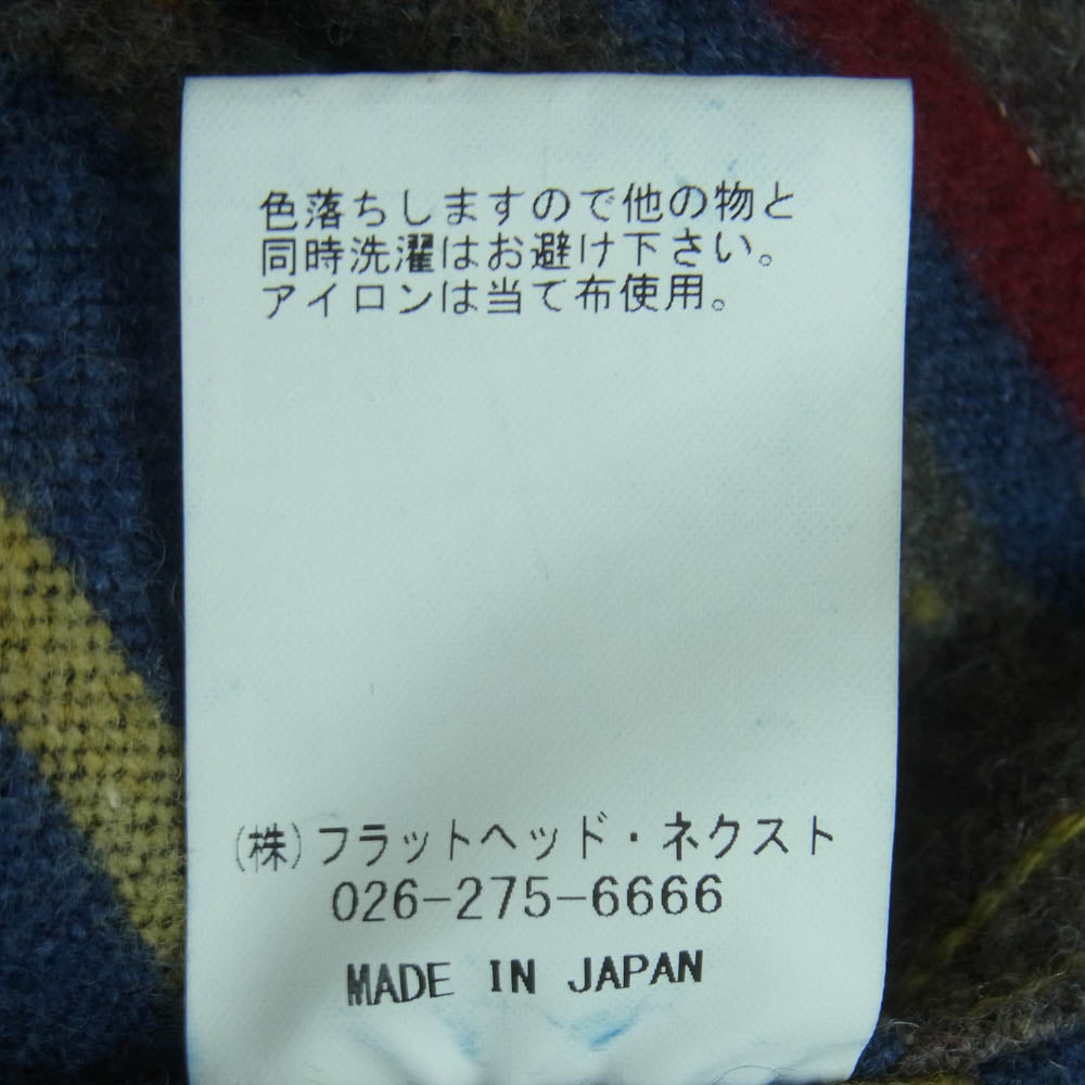THE FLAT HEAD ザフラットヘッド FN-0J-D102 14.5oz 左綾 ジンバブエ コットン デニム ブランケット ジャケット インディゴブルー系 36【中古】