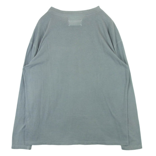 MAISON MARGIELA メゾンマルジェラ 20AW S50GC0627 四つタグ 10ライン ガーメントダイ加工 製品染め 長袖 ロングスリーブ Tシャツ カットソー グレー系 48【中古】