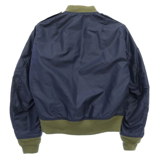 The REAL McCOY'S ザリアルマッコイズ TYPE L-2A フライト ジャケット ミリタリージャケット ブルー系 38【中古】