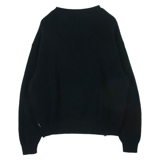 ファッキング オウサム Drip ロゴ ニット セーター コットン 中国製 ブラック系 L【中古】