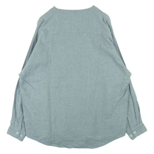 WTAPS ダブルタップス 23SS 231TQDT-SHM07 LEAGUE LS COTTON. TWILL 長袖 ベースボール シャツ グレー系 02【中古】