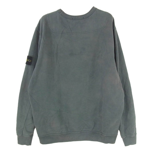 STONE ISLAND ストーンアイランド 791562420 ワッペン付き クルーネック 丸首 長袖 スウェット トレーナー グレー系 XL【中古】