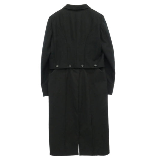 COMME des GARCONS HOMME PLUS コムデギャルソンオムプリュス 25AW PP-J043 TO HELL WITH WAR 燕尾 ウール ジャケット コート ブラック系 M【極上美品】【中古】
