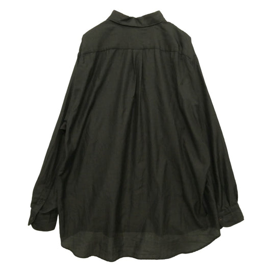 COMOLI コモリ 26SS D01-02017 ウールシルク コモリシャツ 長袖シャツ サイズ5 ダークブラウン系 5【中古】