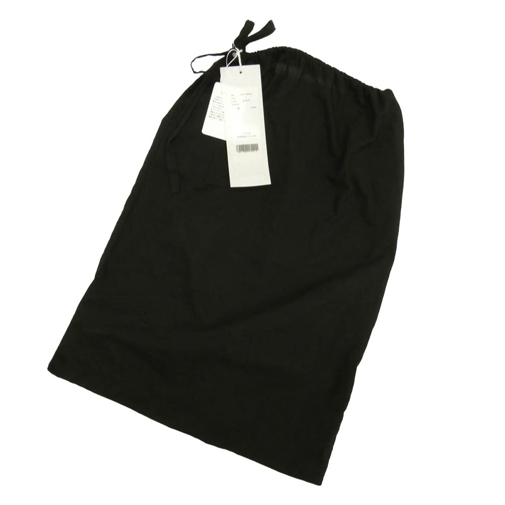 COMOLI コモリ 26SS D01-08003 KHADIコットン パジャマ セットアップ スキッパーシャツ ドローストリングパンツ ブラック系 3【中古】