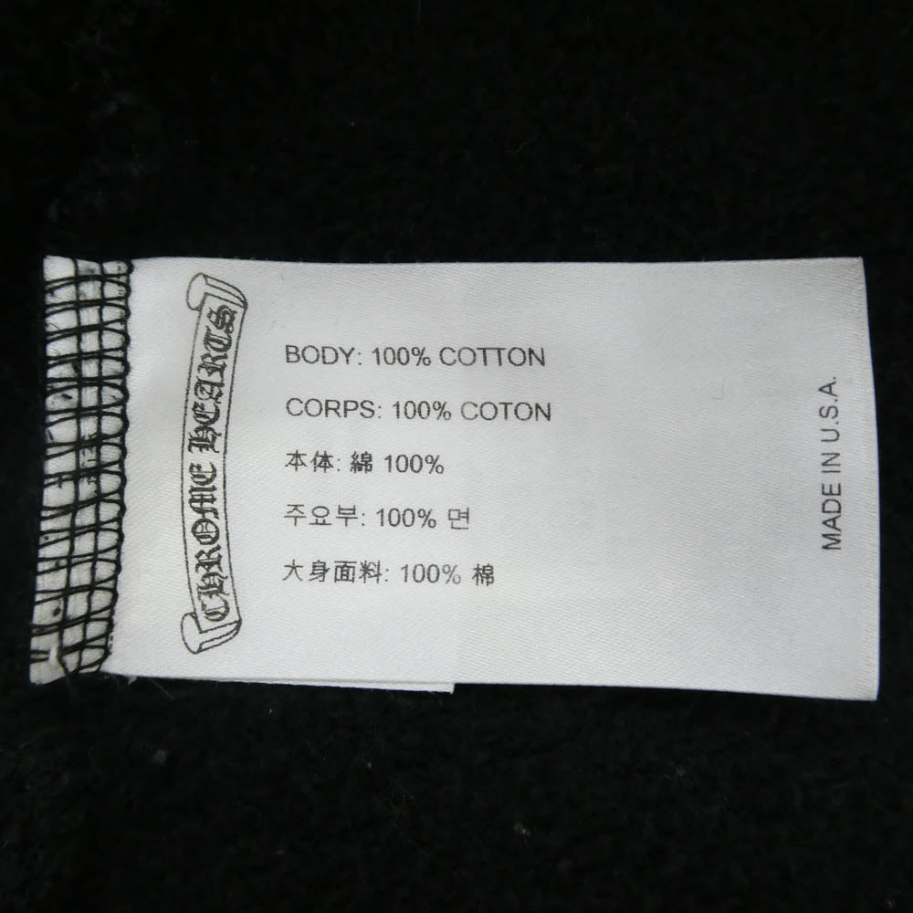 CHROME HEARTS クロムハーツ(原本無) MLTCOL CEM CRS HD PLVR マルチカラー セメタリークロス プルオーバー スウェット パーカー ブラック系 L【中古】