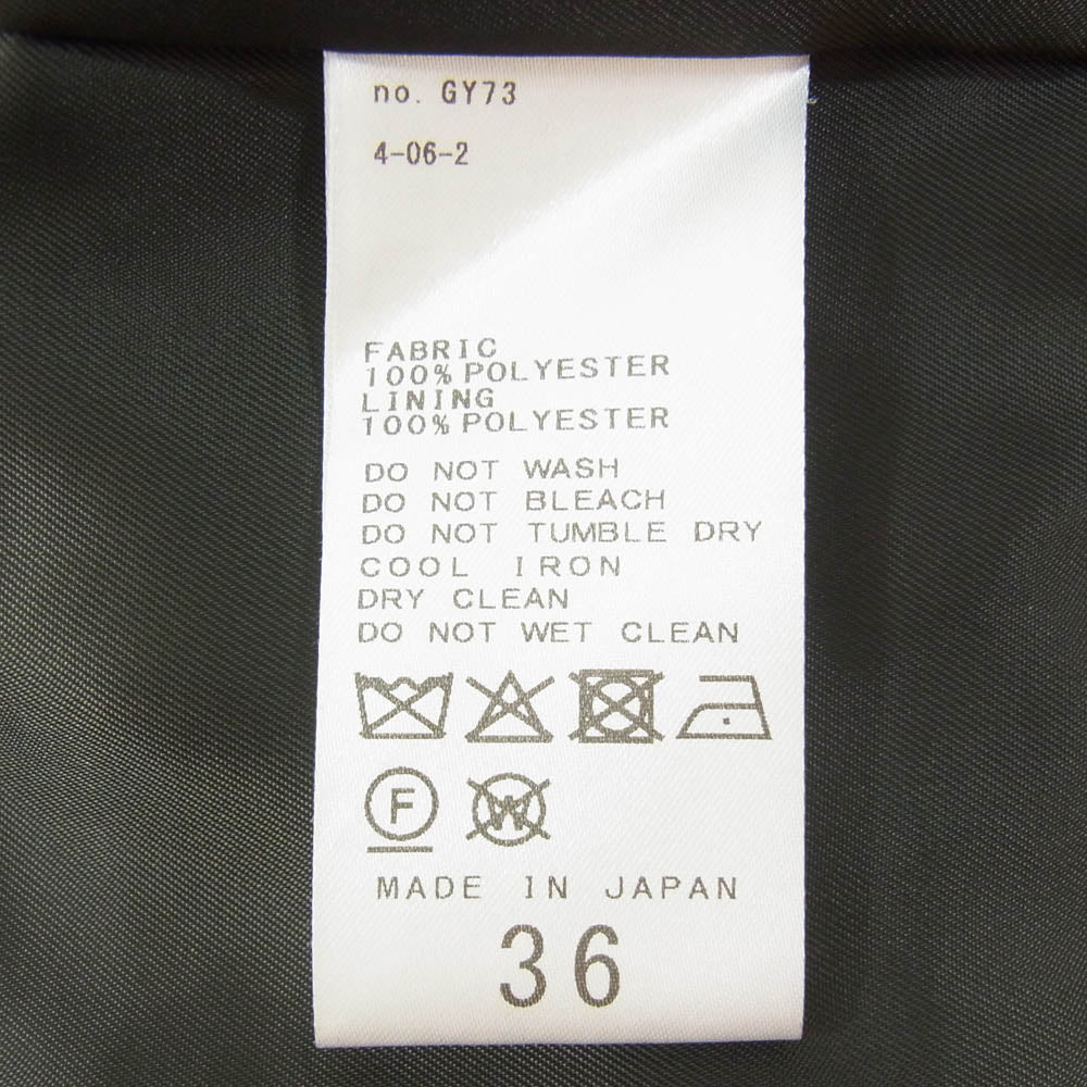 シティショップ GY73 OVER SIZE W JACKET オーバーサイズ ポリエステル ダブル テーラード ジャケット グレー系 36【中古】