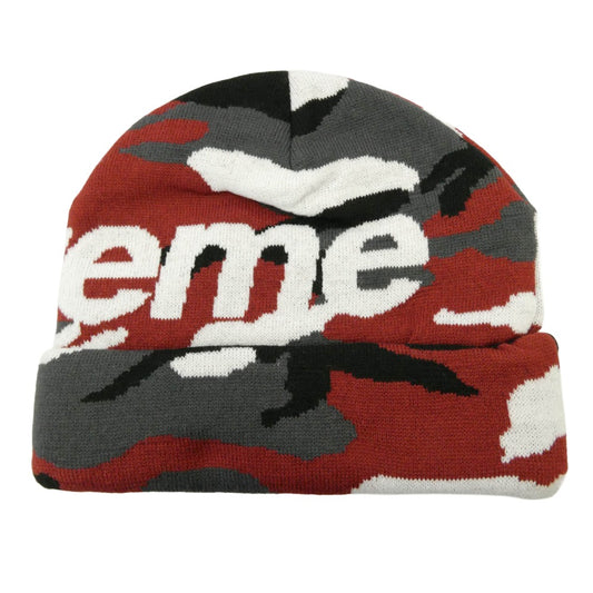 Supreme シュプリーム 25AW Camo Big Logo Beanie カモ ビッグロゴ ビーニー ニットキャップ マルチカラー系【極上美品】【中古】
